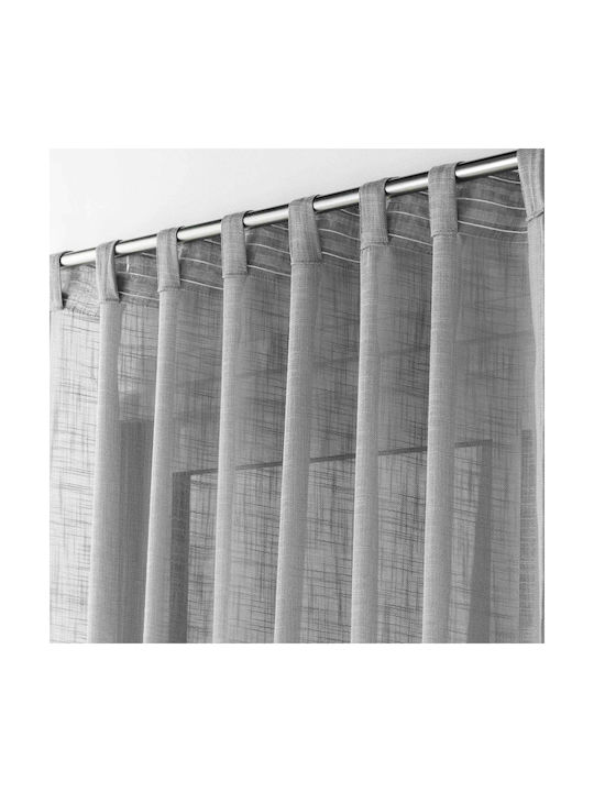 Douceur d'Intérieur Curtain with Tab Top L-C Haltona Gray 140x240cm