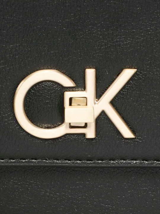 Calvin Klein Re-Lock Camera Γυναικεία Τσάντα Χιαστί Μαύρη