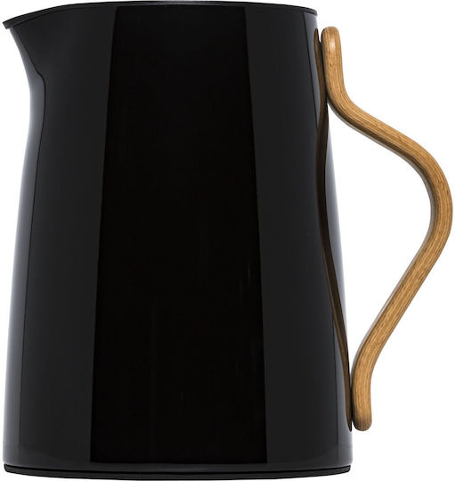 Stelton Emma Tea Κανάτα Θερμός Ανοξείδωτο 1lt Μαύρο