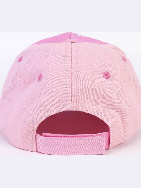 Cerda Kids' Jockey Fabric Sunscreen Hat Peppa Pig Pink