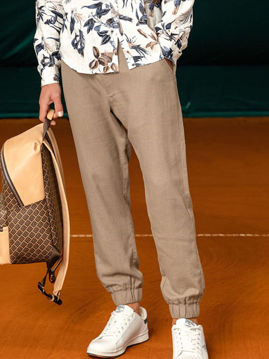 Trousers Elastic Beige