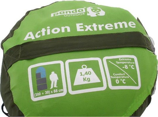 Panda Sleeping Bag Single 3 Seasons Action Extr Blue
