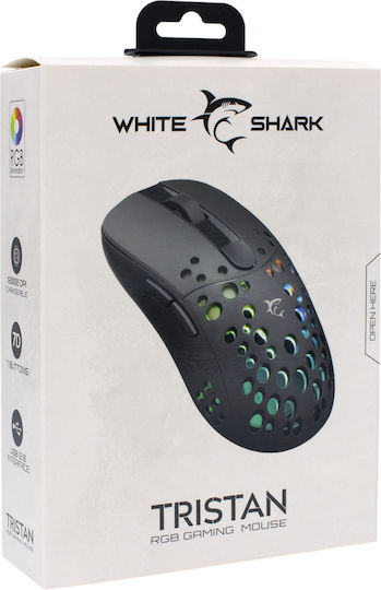 White Shark Tristan RGB Gaming Mouse 12000 DPI Black