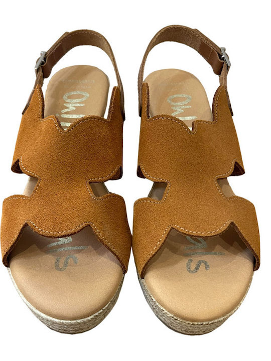 Suede Sandals Tabac Brown