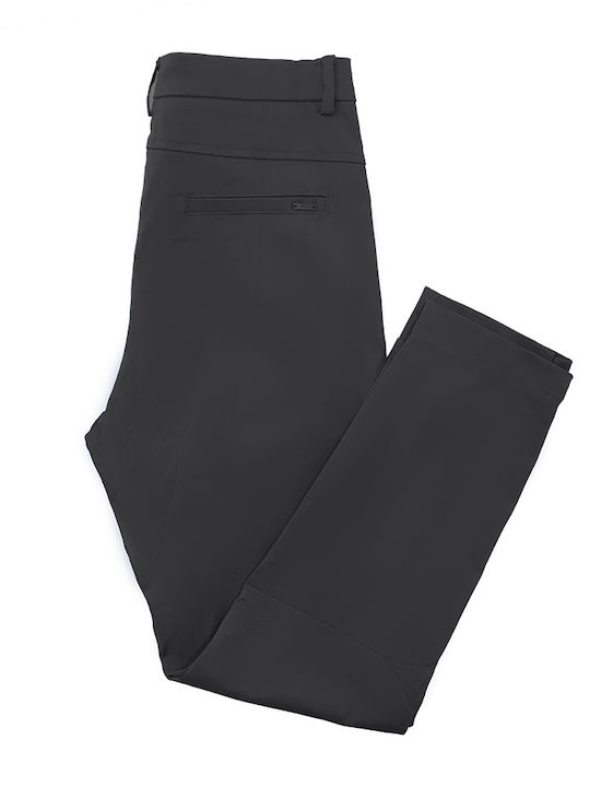 Dama Pantaloni Chino cu Croială Normală Negru