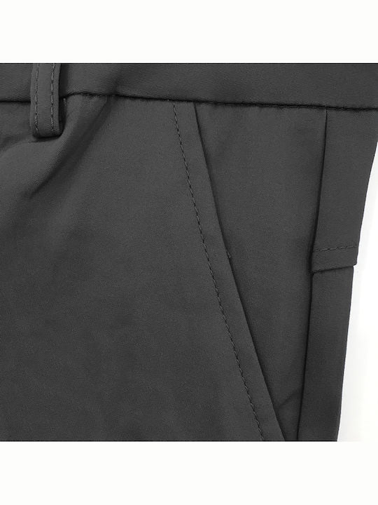 Dama Pantaloni Chino cu Croială Normală Negru
