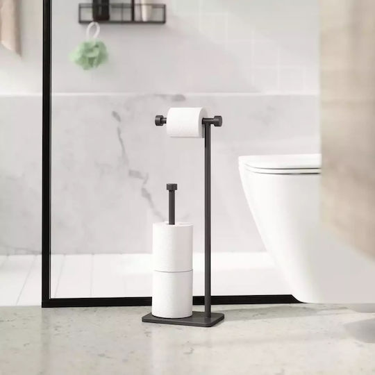 Umbra Cappa Metallic Paper Holder Floor Black