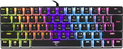 White Shark X-Bundle Ashiko & Tristan Gaming Μηχανικό Πληκτρολόγιο 60% με Outemu Blue διακόπτες και RGB φωτισμό (Αγγλικό US) Μπλε