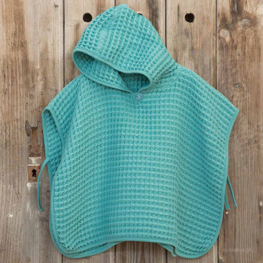 Nima Spicy Kids Beach Poncho Aqua Turquoise 140 x 70cm