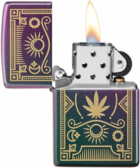 Zippo Cannabis Αντιανεμικός Αναπτήρας Φλόγας Πολύχρωμος