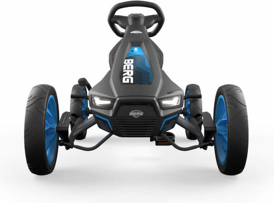 Rally Go Kart One-Seater with Pedal Blue for 4 Plus Years
