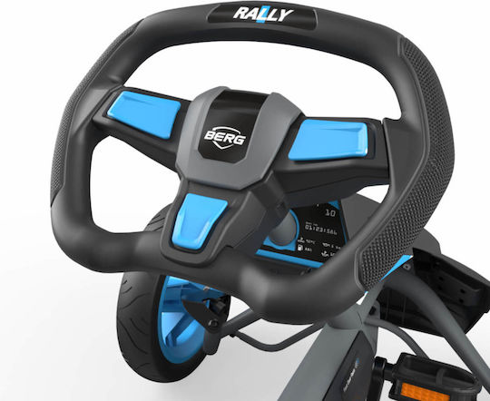 Rally Go Kart One-Seater with Pedal Blue for 4 Plus Years