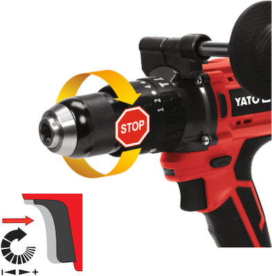 Yato Percussive Drill Driver Battery Brushless 18V 1x3Ah