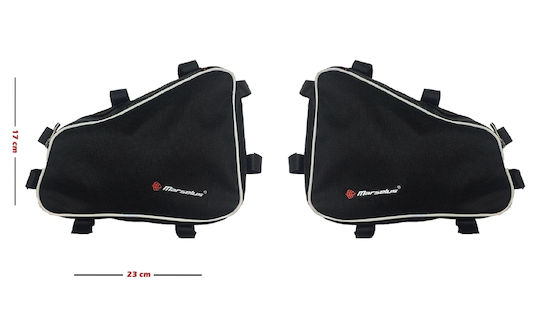 Marselus Motorcycle Hard Side Case Set in Black Colour