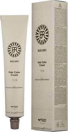 Bulbs & Roots Hair Color Cream Βαφή Μαλλιών Χωρίς Αμμωνία 7.43 Ξανθό Ανοιχτό Χάλκινο Χρυσό 100ml