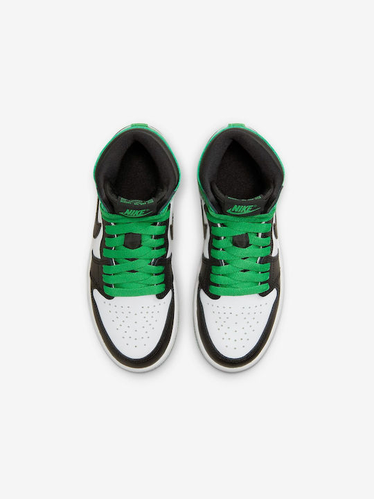 Air  1  1 Retro OG Детски Маратонки High Черно / Бяло / Лъки Грийн