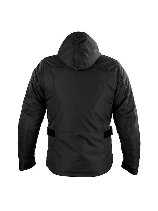 Nordcode Milano Evo Oversize Winter Herren Motorradjacke Wasserdicht Schwarz