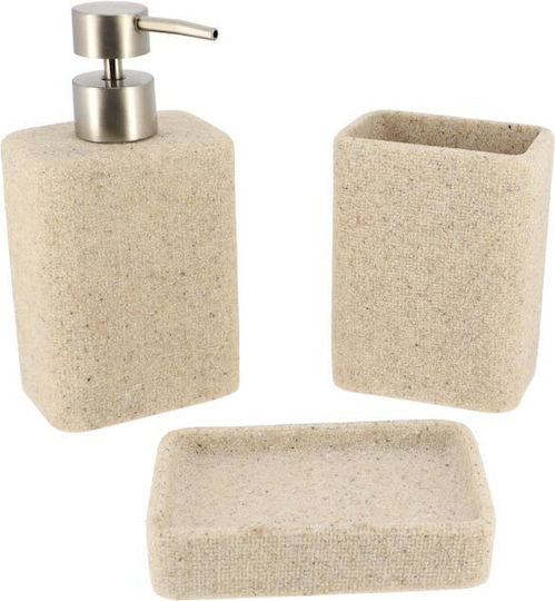 Tisch Seifenschale Kunststoff Beige