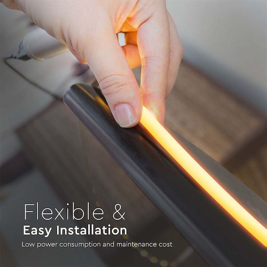 V-TAC LED Strip 12V Orange Light 10m Neon Flex