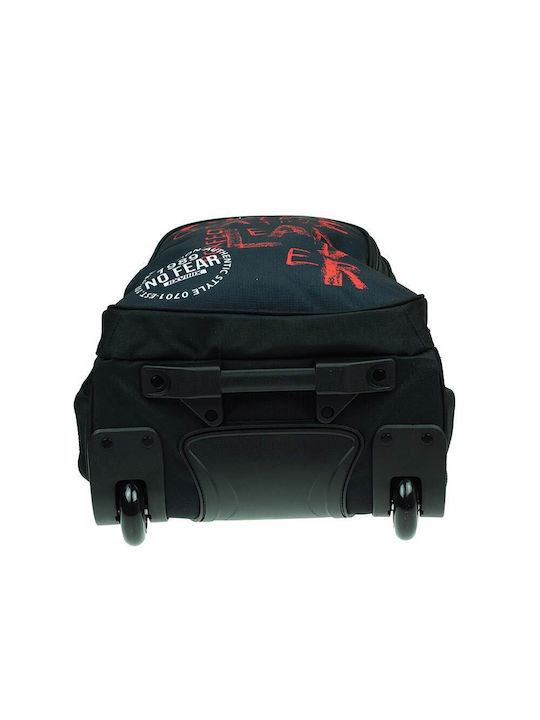 No Fear School Bag Trolley Elementary, Elementary Multicolour with Water Bottle Holder 30Liters