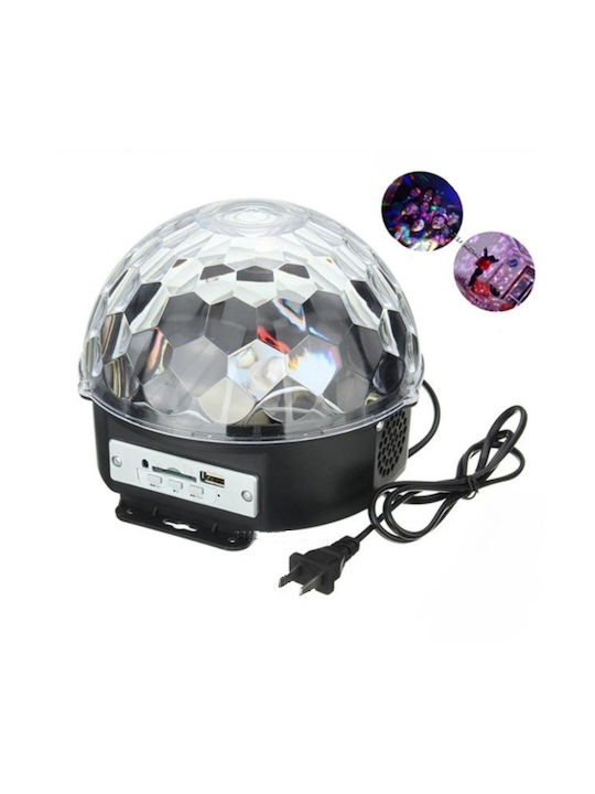 Disco Decorative Lamp with RGB Lighting Party Light LED Black