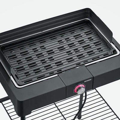 Severin With Legs 2200W Electric Grill with Adjustable Thermostat 44.5x26cm