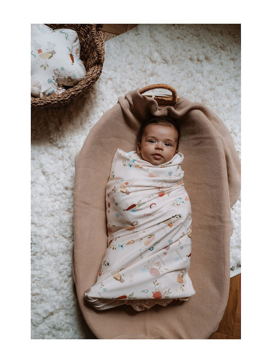 La Millou Swaddle Fruits Прегръщаща Пелена Бежов 100x120см.