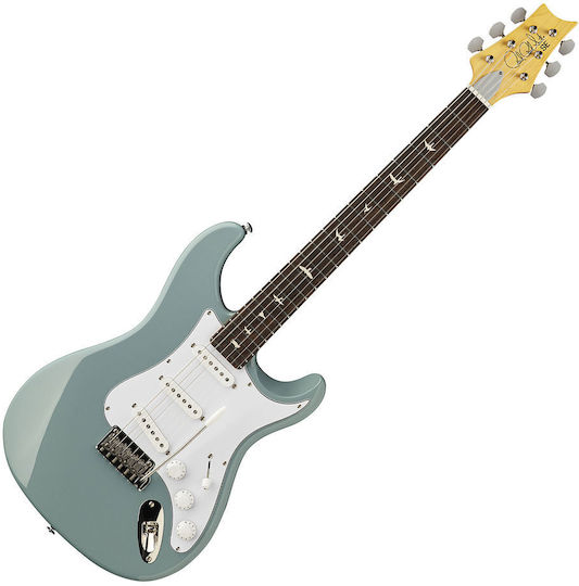 PRS Guitars SE Silver Sky 2J Elektrische Gitarre Stratocaster mit SSS Tonabnehmerkonfiguration Stone Blue mit Tasche