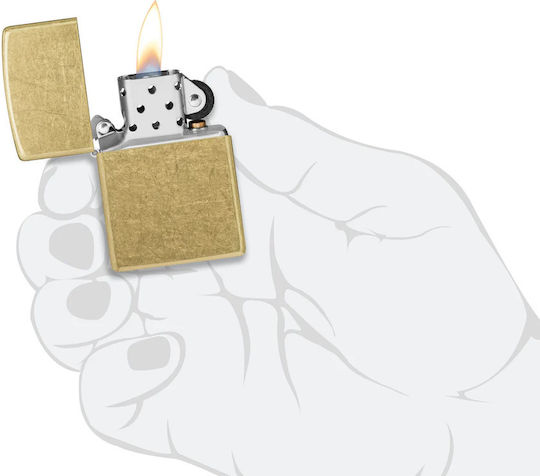 Zippo Lighter Flame Windproof in Gold color