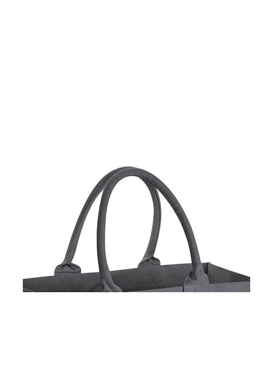 Westford Mill W608 Fabric Shopping Bag in Gray color
