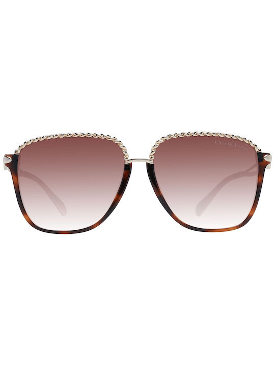 Christian Lacroix Women's Sunglasses with Brown Tartaruga Frame and Brown Gradient Lens CL5097 109