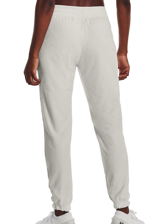 Under Armour Terry Damen-Sweatpants Jogger Weiß