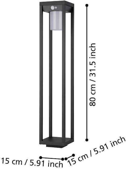 Eglo Martano Solar Light Floor Natural White 4000K with Motion Sensor and Photocell IP44 15cmx80cmx80cmcm