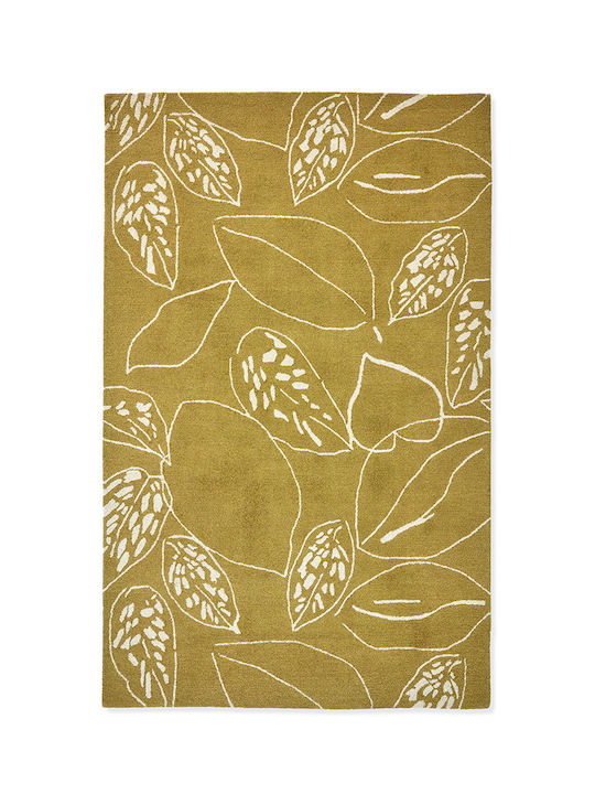 Scion Living 125406 Handmade Rug Rectangular Yellow