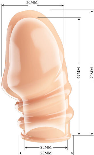 Pretty Love Jeremy Penis-Verlängerung Penis dicker Fleisch 7cm