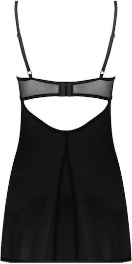 Obsessive Serena Love Set Babydoll Sexy & Thong Negru