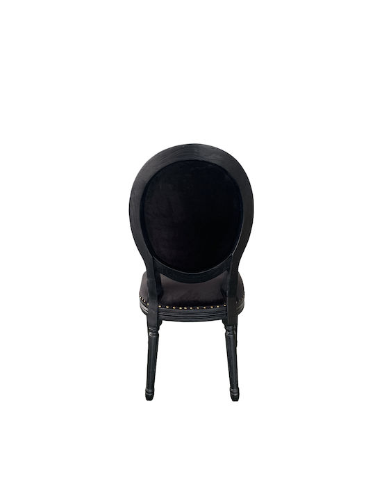 Louis Scaune Sala de mese Lemn Negre 1buc 49x49x99buc
