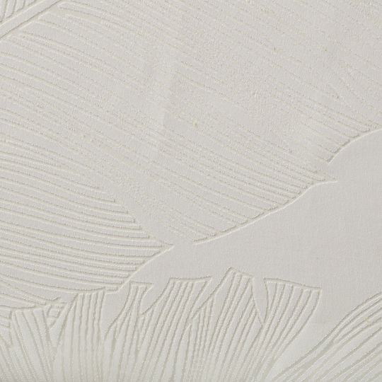Atmosphera Κουρτίνα με Τρουκς Tropical Λευκή 140x240εκ.