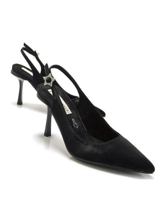 Pantofi cu toc cu Toc Stiletto & Curea Negre