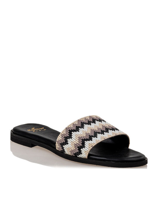 Women's Flat Sandals in Black Color