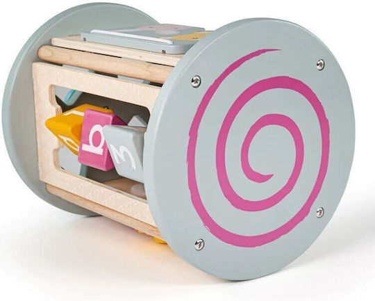 Big Jigs Roll & Crawling Toys Activity Roller made of Wood with Music for 12++ Months
