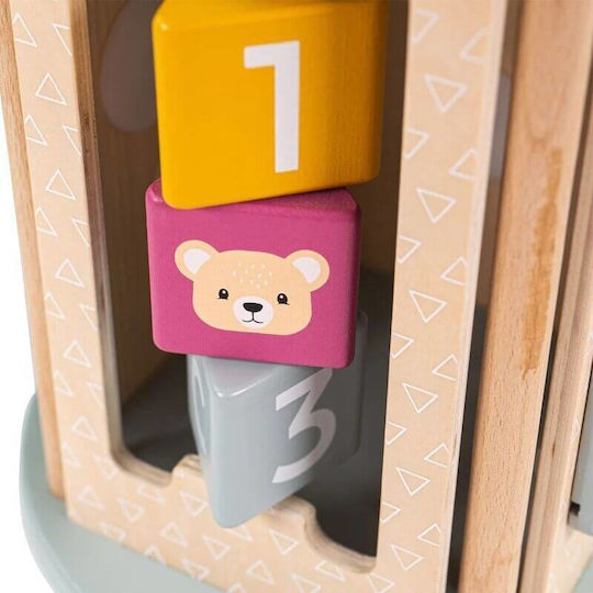 Big Jigs Roll & Crawling Toys Activity Roller made of Wood with Music for 12++ Months