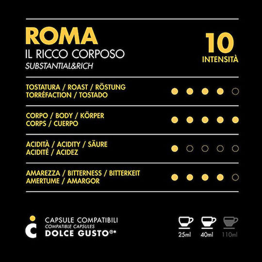 IL Caffe Italiano Κάψουλες Espresso Roma Συμβατές με Μηχανή Dolce Gusto 96caps