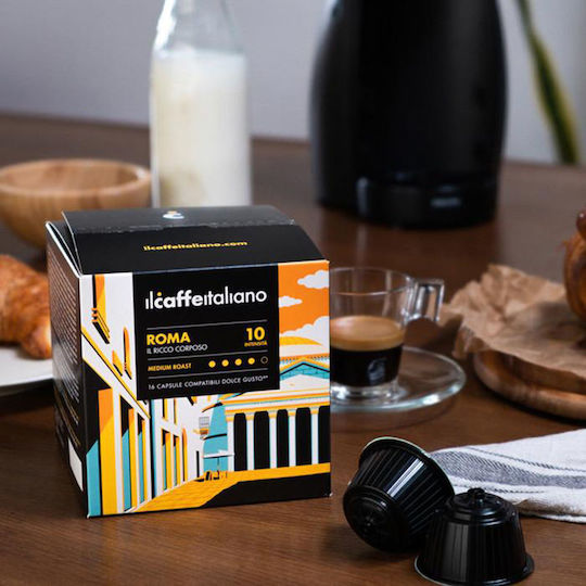 IL Caffe Italiano Κάψουλες Espresso Roma Συμβατές με Μηχανή Dolce Gusto 96caps