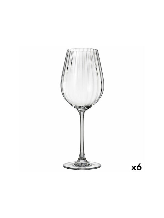 Bohemia Optic Set of Glasses for White Wine made of Crystal Stemmed 500ml CTB1SI81640 6pcs