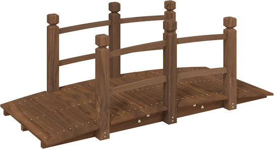 vidaXL Decorative Bridge Garden Wooden 150x67x56cm 363356