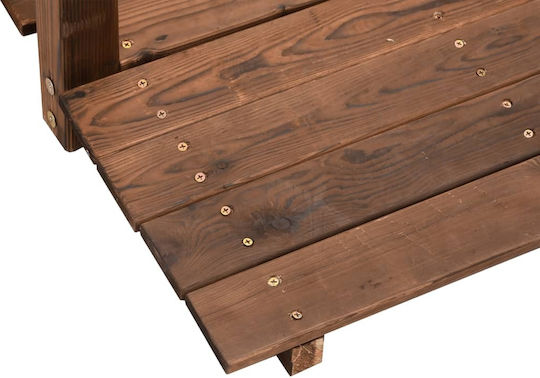 vidaXL Dekorative Brücke für den Garten Holz 150x67x56cm 150cmx67cmx56cm 363356