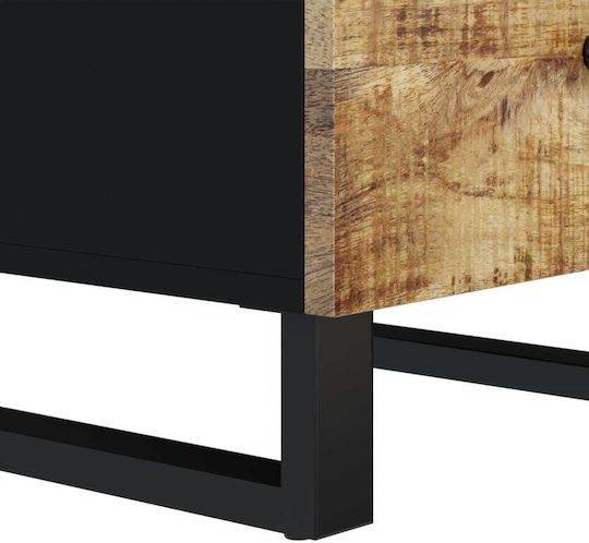 Chest of Drawers of Solid Wood with 3 Drawers 40x33.5x75cm