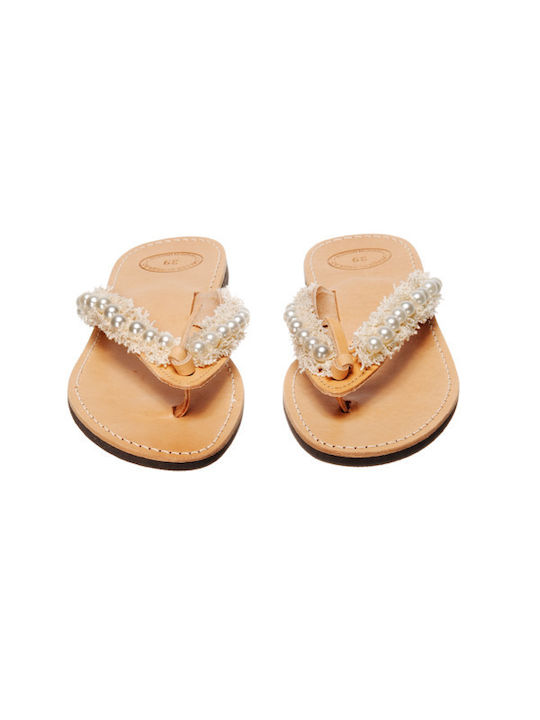 Philio Handmade Leather Women's Sandals White