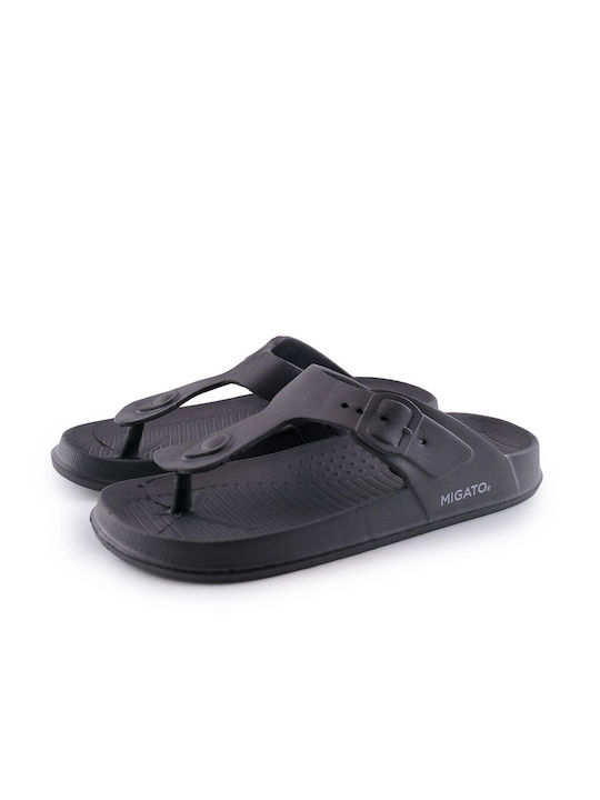 Migato Men's Flip Flops Gray